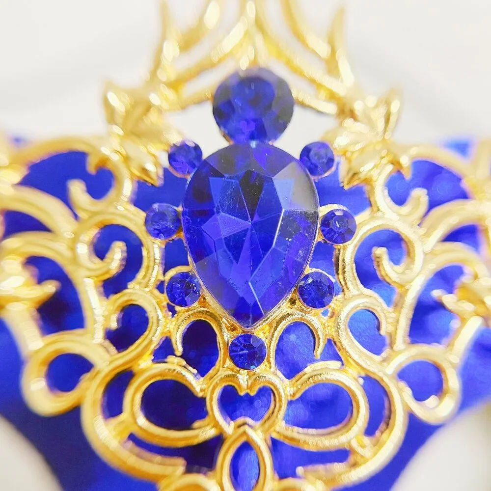 Blue masquerade mask, cosplay mask, Halloween mask, Venetian mask, Prom mask
